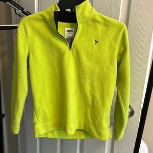 neon quarter zip